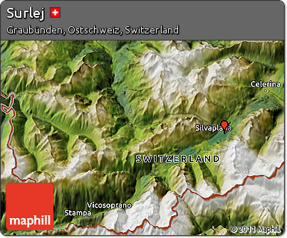 Satellite 3D Map of Surlej