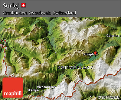 Satellite 3D Map of Surlej
