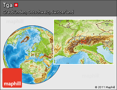 Physical Location Map of Tga