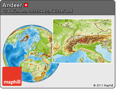 Physical Location Map of Andeer