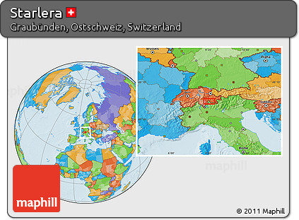 Political Location Map of Starlera
