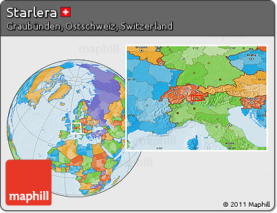 Political Location Map of Starlera