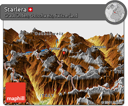 Physical Panoramic Map of Starlera