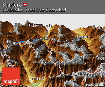 Physical Panoramic Map of Starlera