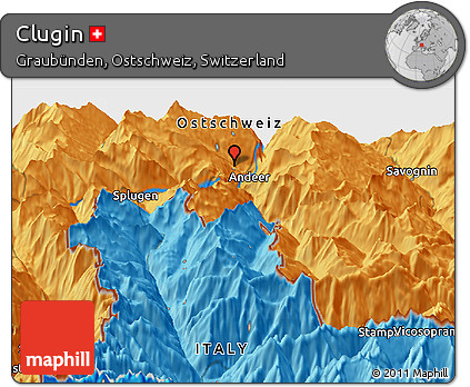 Political Panoramic Map of Clugin