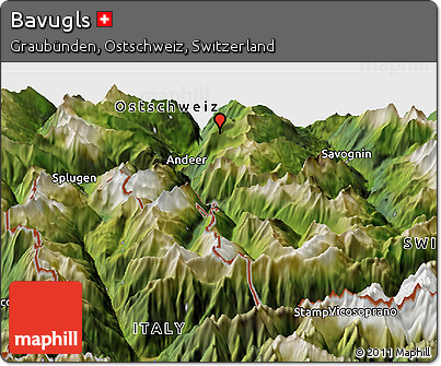 Satellite Panoramic Map of Bavugls