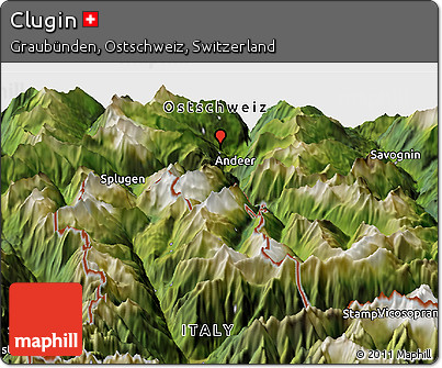 Satellite Panoramic Map of Clugin