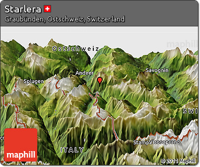 Satellite Panoramic Map of Starlera