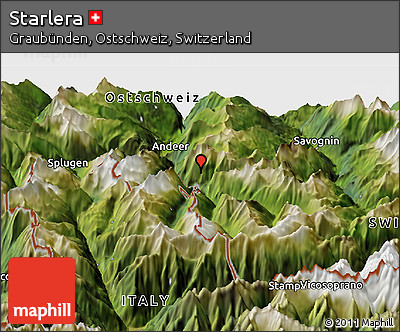 Satellite Panoramic Map of Starlera