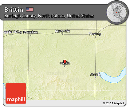 Physical 3D Map of Brittin