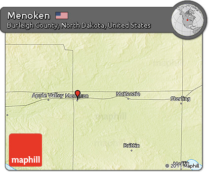 Physical 3D Map of Menoken