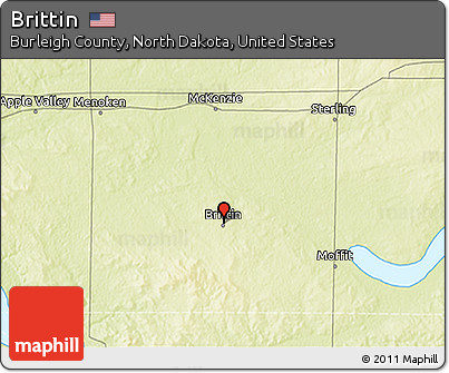 Physical 3D Map of Brittin