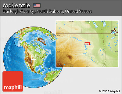 Physical Location Map of McKenzie