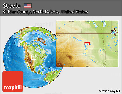 Physical Location Map of Steele