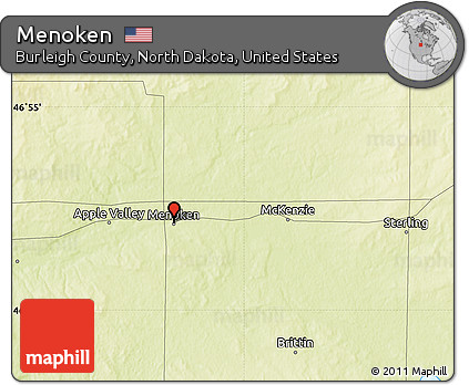 Physical Map of Menoken