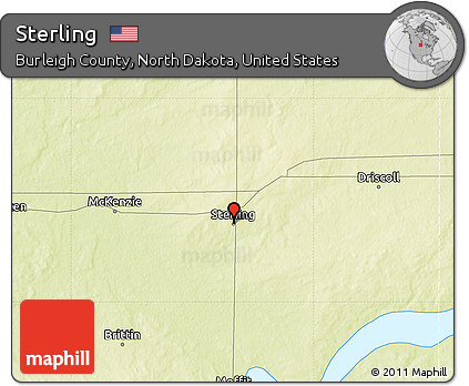 Physical Map of Sterling