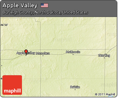 Physical Map of Apple Valley