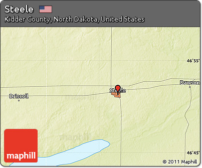 Physical Map of Steele