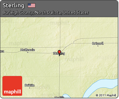 Physical Map of Sterling