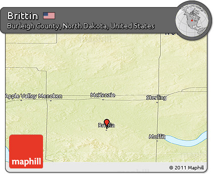 Physical Panoramic Map of Brittin