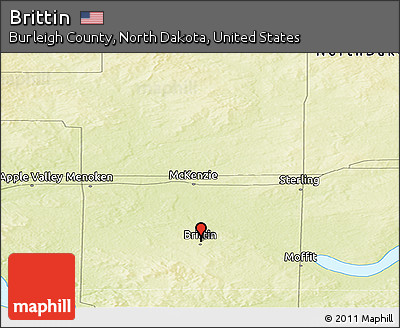 Physical Panoramic Map of Brittin
