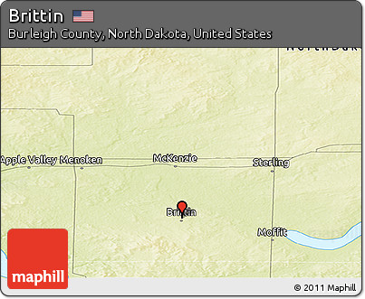 Physical Panoramic Map of Brittin