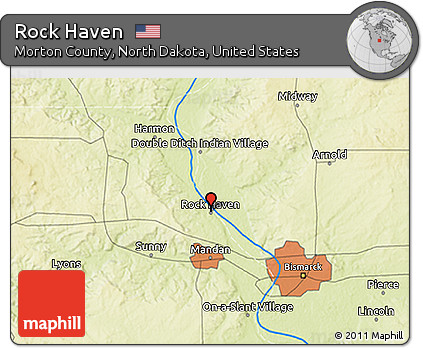 Physical 3D Map of Rock Haven