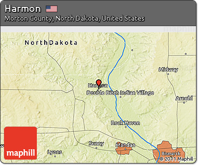 Physical 3D Map of Harmon