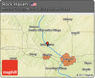 Physical 3D Map of Rock Haven