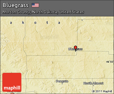Physical Map of Bluegrass