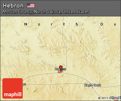 Physical Map of Hebron