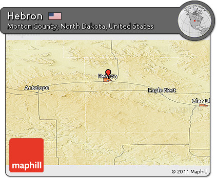 Physical Panoramic Map of Hebron