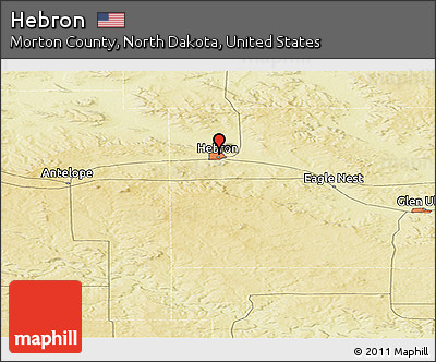 Physical Panoramic Map of Hebron