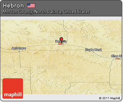 Physical Panoramic Map of Hebron