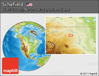 Physical Location Map of Schefield