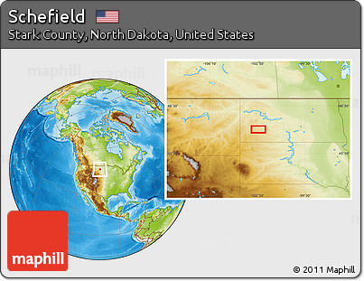 Physical Location Map of Schefield