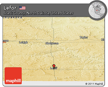 Physical Panoramic Map of Lefor