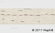 Shaded Relief Panoramic Map of the area around 46° 51' 18" N, 102° 46' 30" W