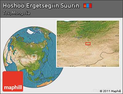 Satellite Location Map of Höshöö Ergetsegiin Suurin
