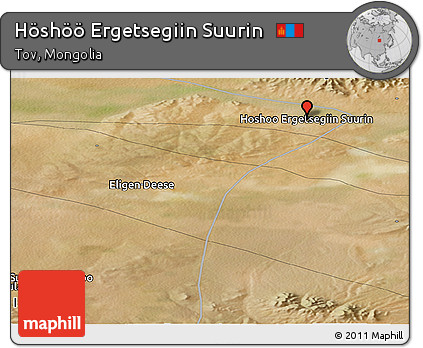Satellite Panoramic Map of Höshöö Ergetsegiin Suurin