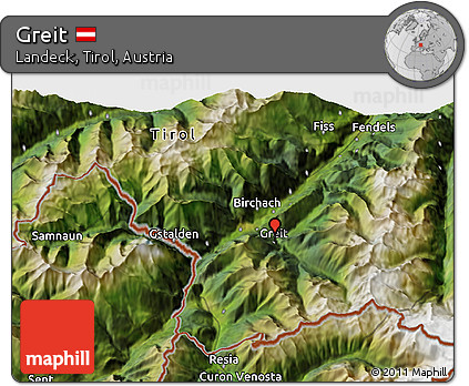 Satellite 3D Map of Greit