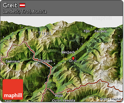 Satellite 3D Map of Greit
