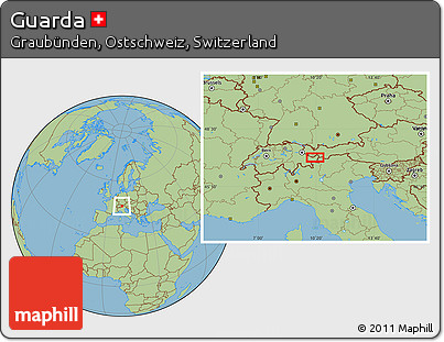 Savanna Style Location Map of Guarda