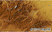 Physical Map of the area around 46° 51' 18" N, 110° 25' 30" W