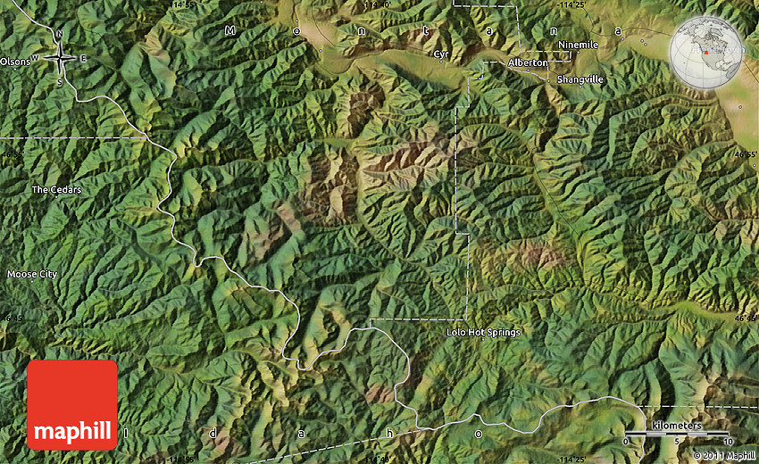 Satellite Map of Alberton