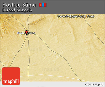 Physical 3D Map of Hoshuu Süme
