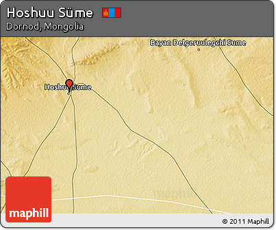 Physical 3D Map of Hoshuu Süme