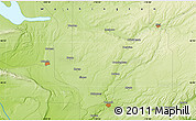 Physical Map of the area around 46° 51' 18" N, 118° 55' 30" W