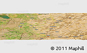 Satellite Panoramic Map of the area around 46° 51' 18" N, 118° 55' 30" W