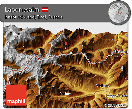 Physical 3D Map of Laponesalm
